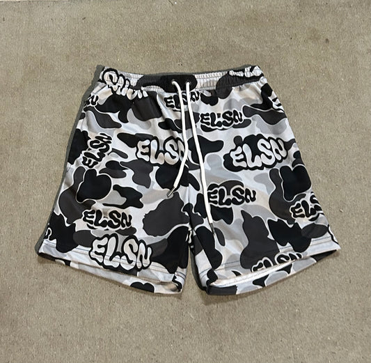 'ELSN' SHORTS (BLACK)